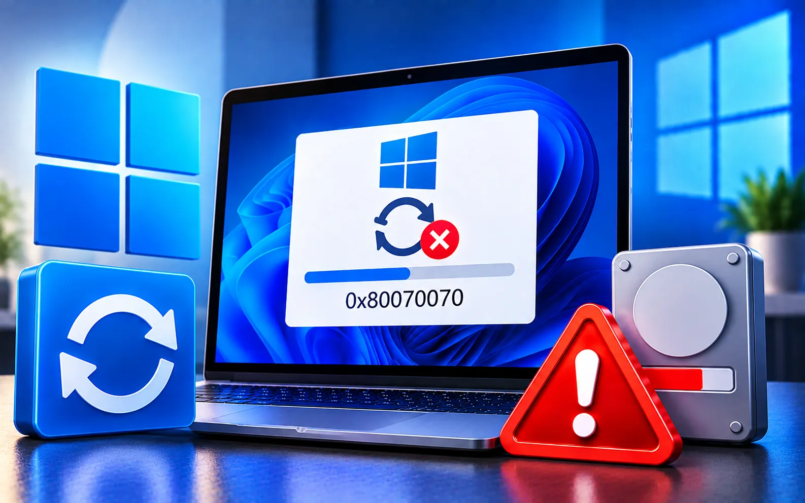 Windows Update Error Code 0x80070070 fix
